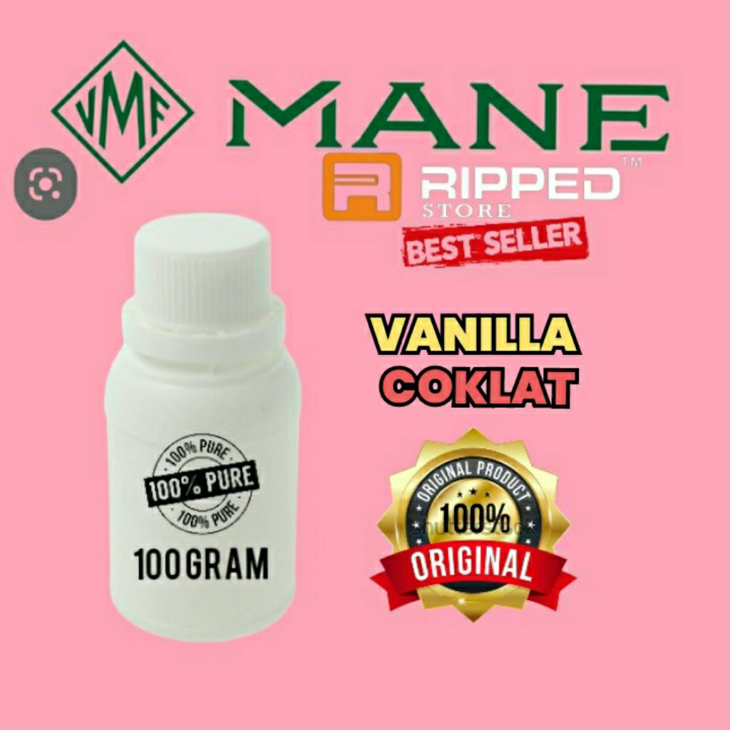 (100ML) BIBIT PARFUM MURNI VANILLA COKLAT BY MANE ORIGINAL