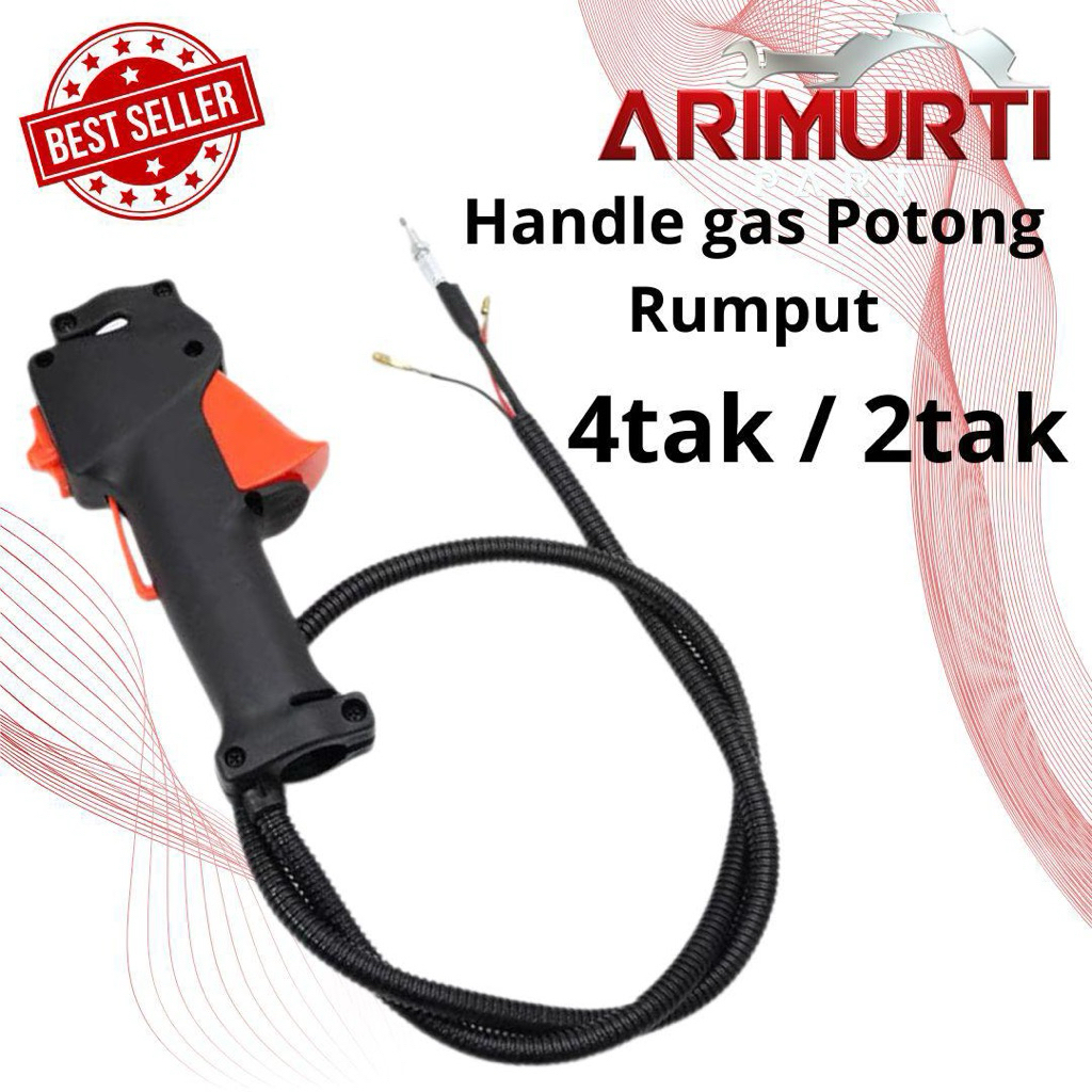 GX35 Throttle Lever Gagang Gas / handle gas Komplit Kabel Mesin Potong Rumput 4tak dan 2tak Honda  U