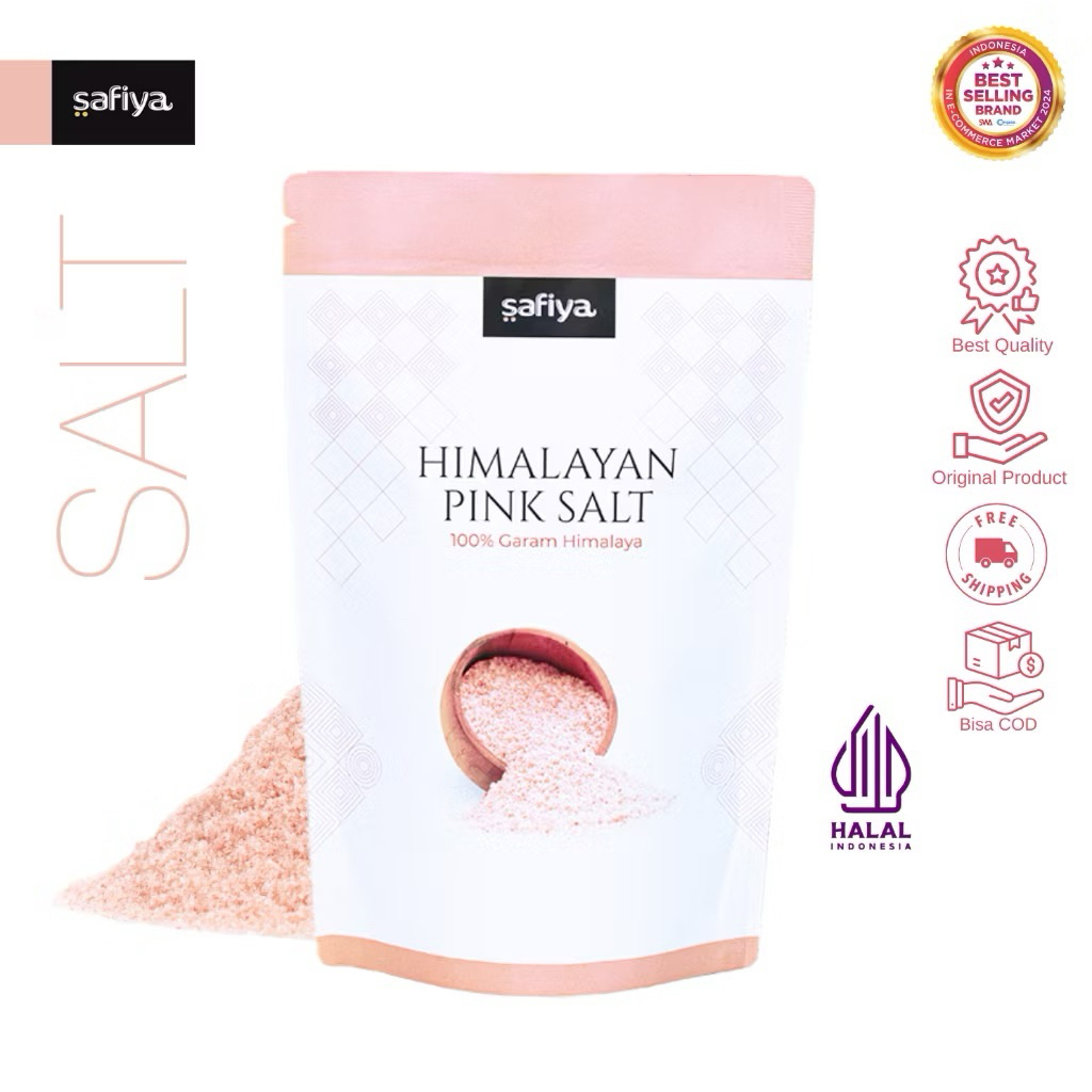 

Safiya Garam Himalaya 1 Kg Pink Himalayan Salt Original Premium