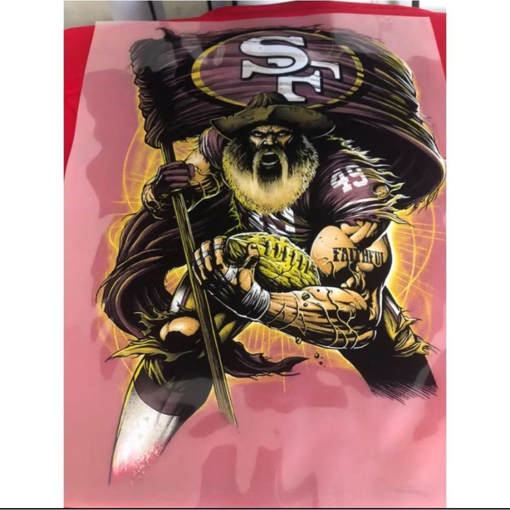 Cetak Sablon Kaos Dtf A3 / Baju Anime Sablon Dtf / Baju Distro anime dtf