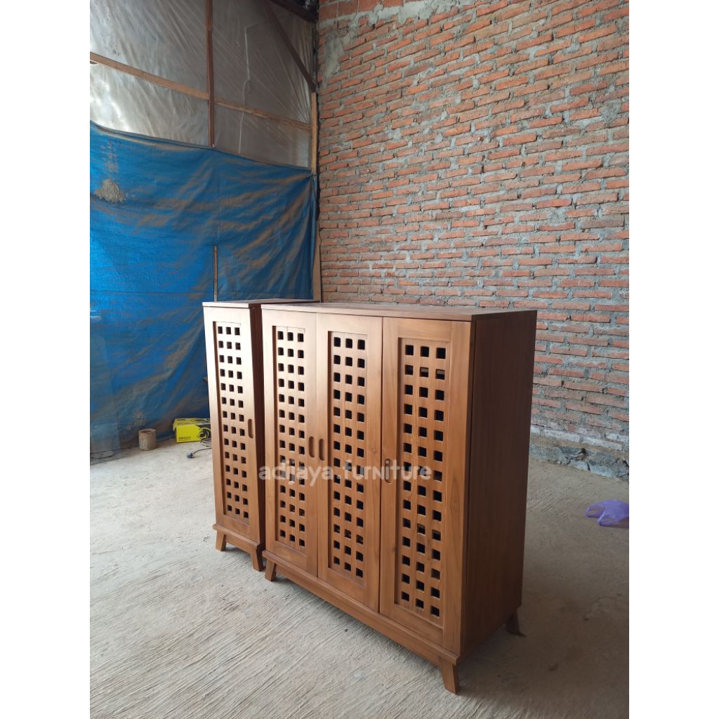 cabinet lemari sepatu jati rak sepatu kayu lemari rak sepatu kayu jati minimalis