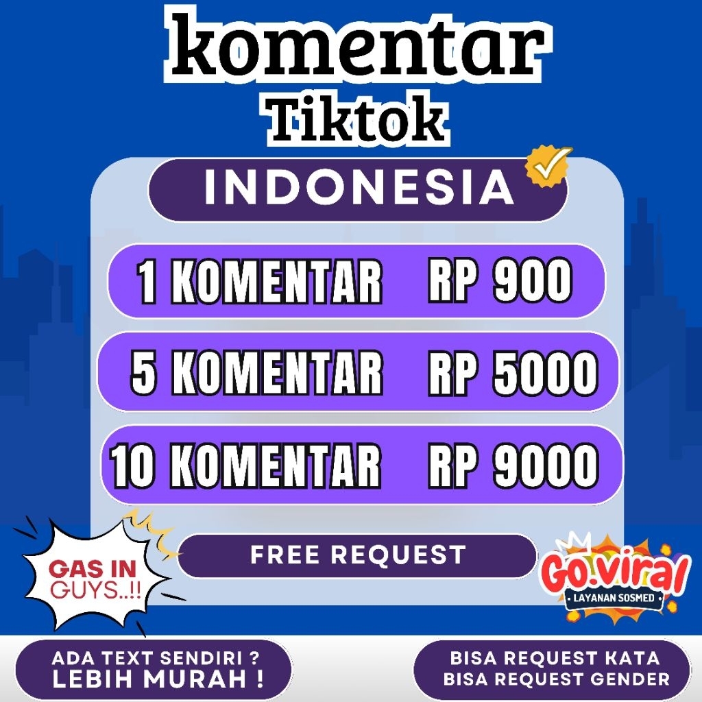 Komentar Tiktok Indonesia Bisa Request