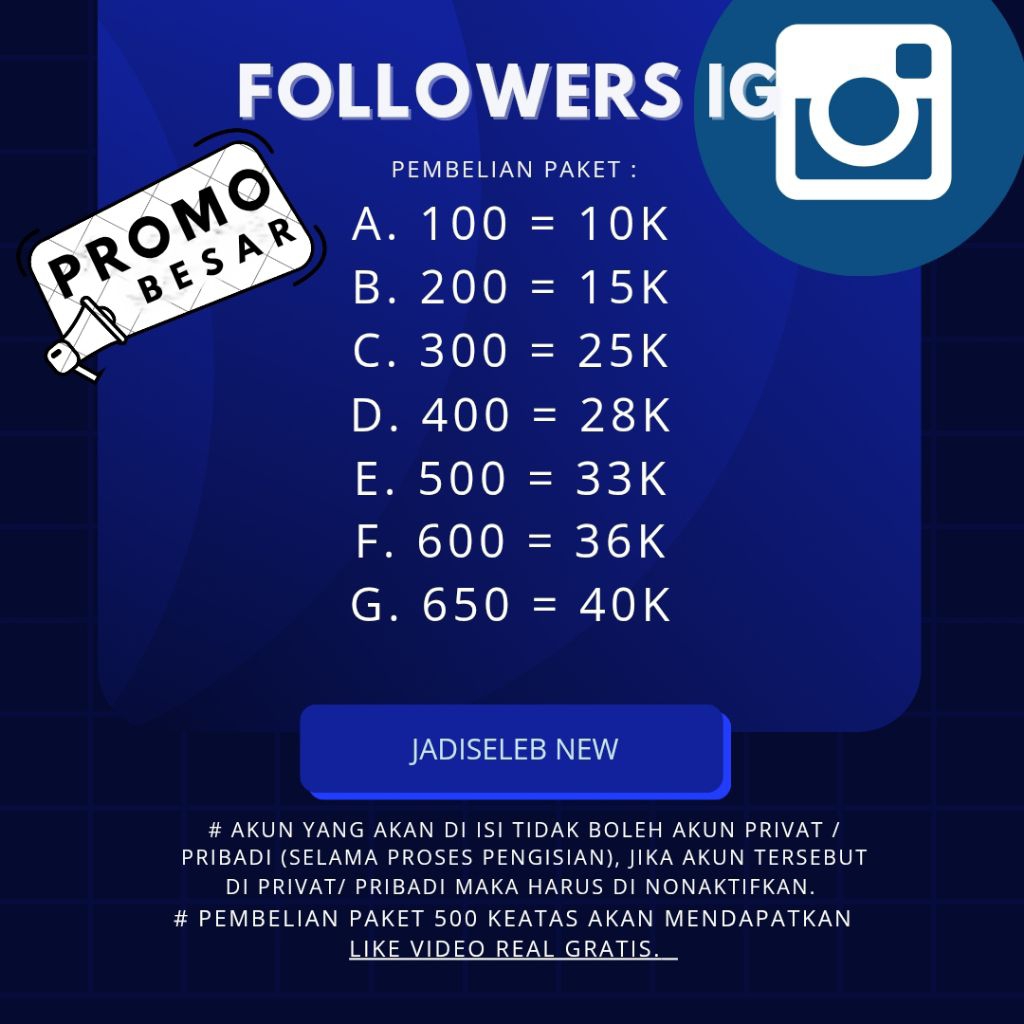 pembelian followers ig akun asli