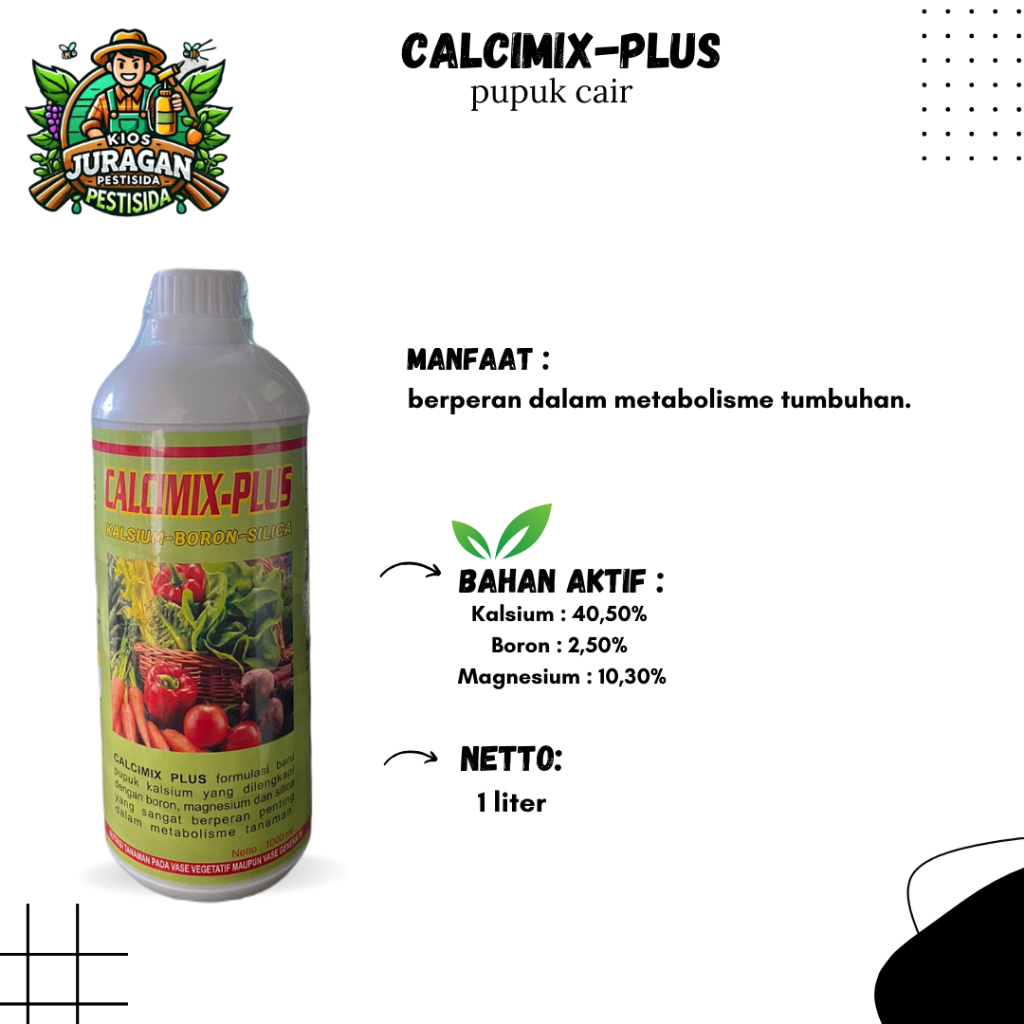CALCIMIX PLUS 1LITER KALSIUM CAIR BORON SILIKA