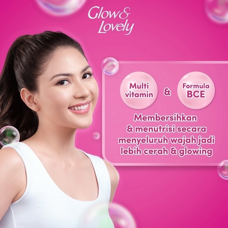 Glow & Lovely Facial Foam 100g 50g Fair And Lovely Sabun Cuci Muka Multivitamin Vitamin C Cerah BPOM