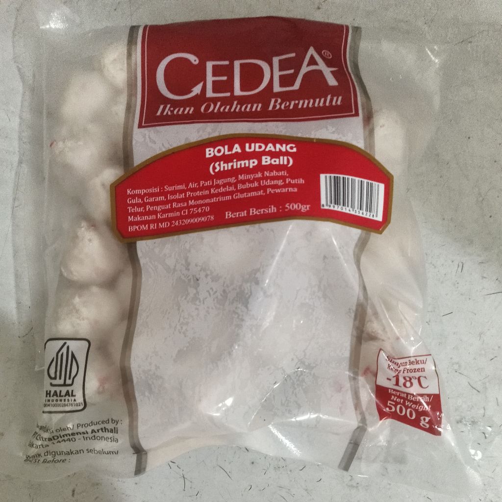 

Bola Udang / Bakso Udang / Baso Udang / Shrimp Ball Cedea 500gr