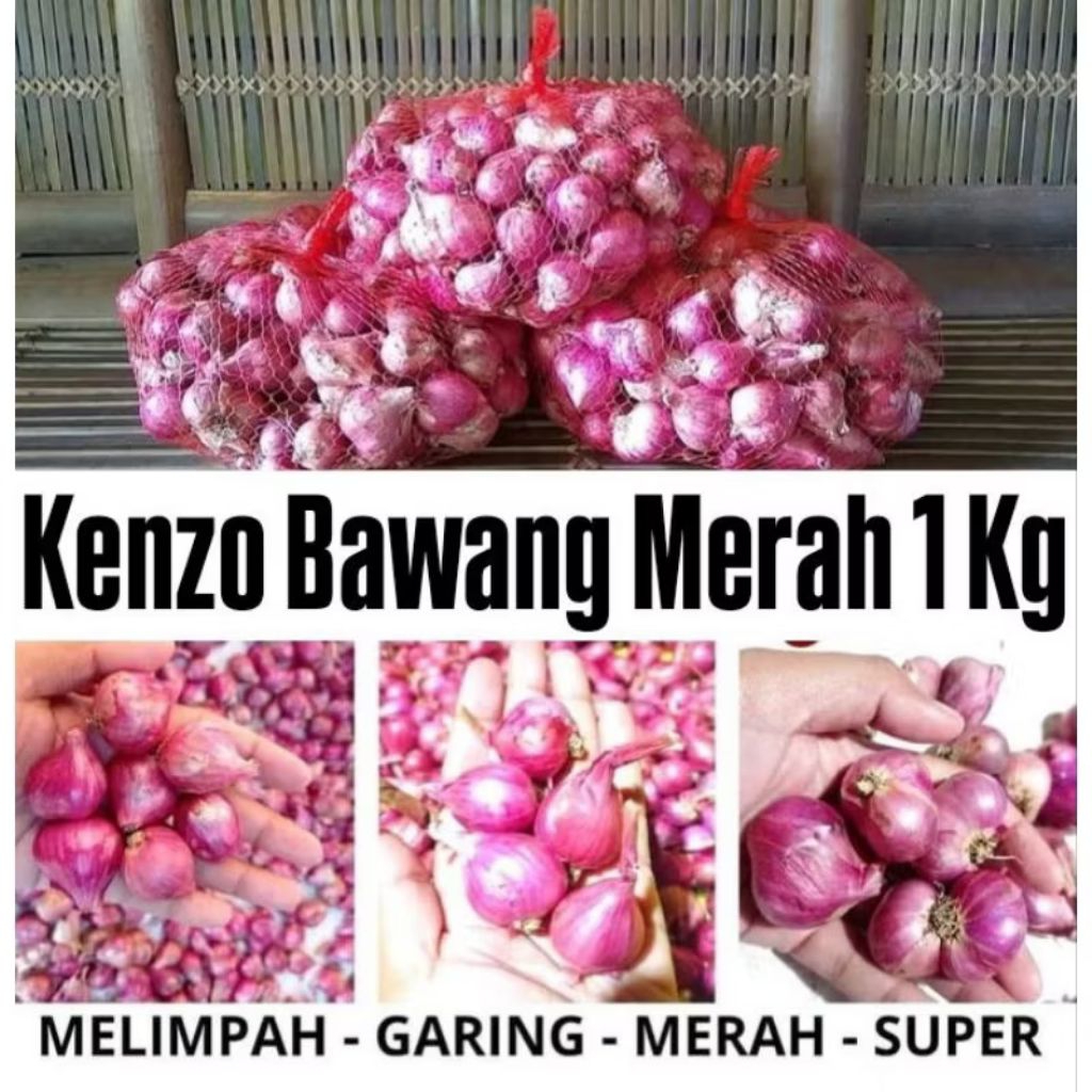 

bawang brebes 1kg super murah premium ukuran campur