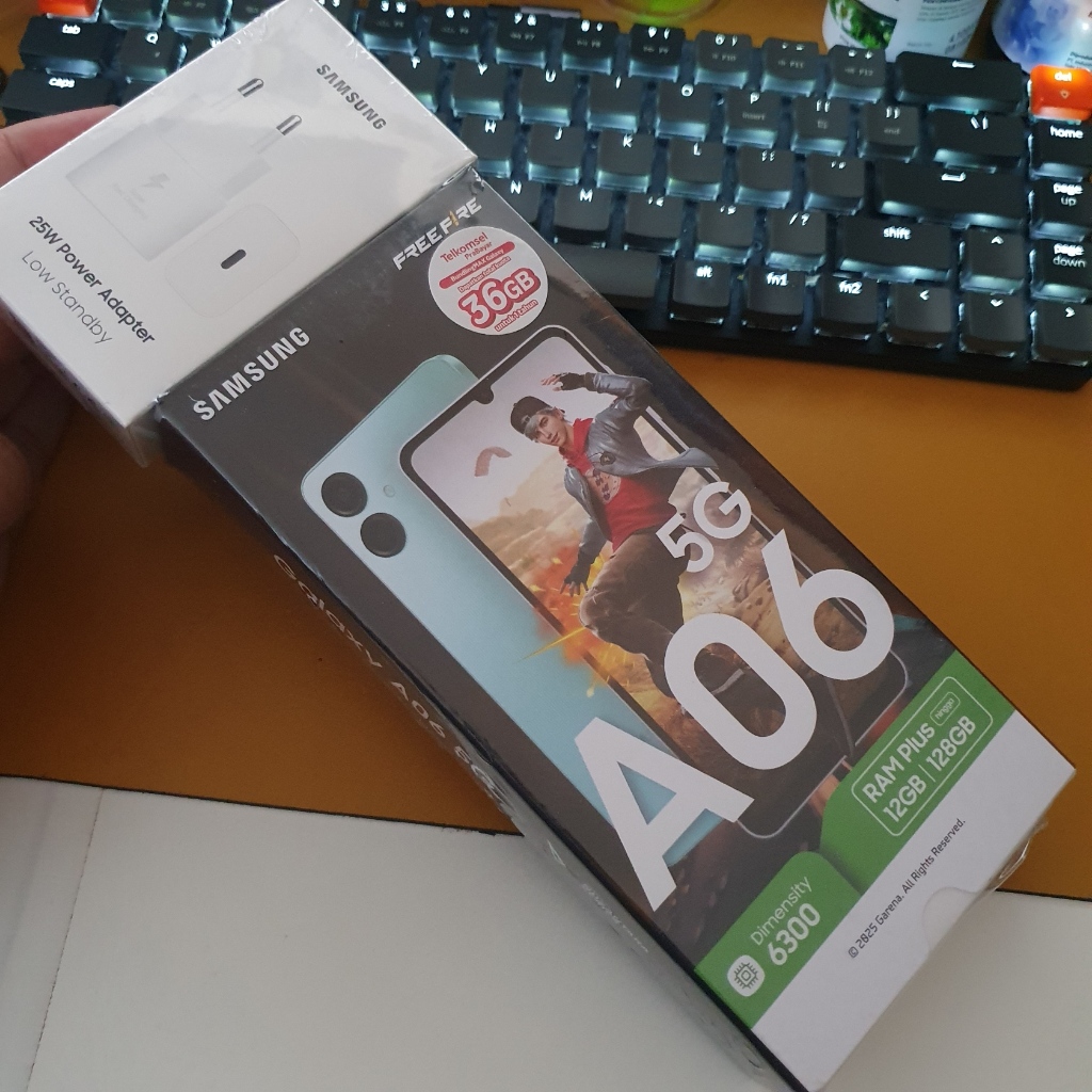 Samsung Galaxy A06 6/128 5G Black Hitam Baru RAM 6GB ROM 128GB RAM Plus 12GB