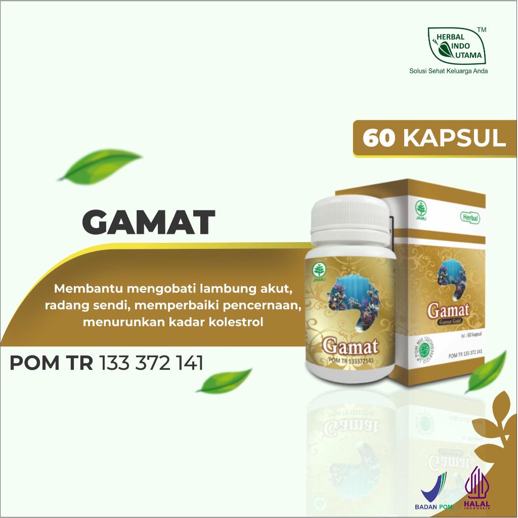 KAPSUL GAMAT GOLD Asam Lambung Herbal Indo Utama isi 60 Kaps