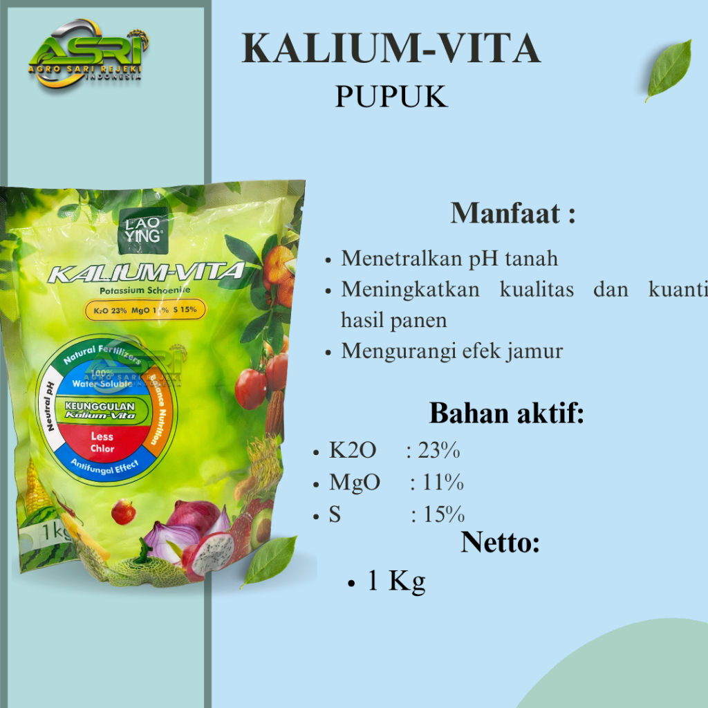 KALIUM-VITA 1KG PUPUK LAO YING