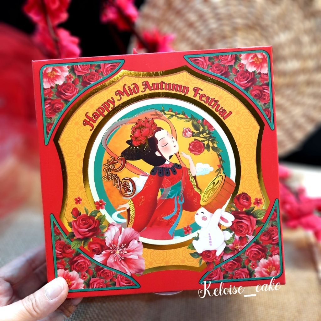 

(isi 10 box / @ 6.500 ) BOX MOONCAKE UKR 18 cm x 18 cm x 5 cm