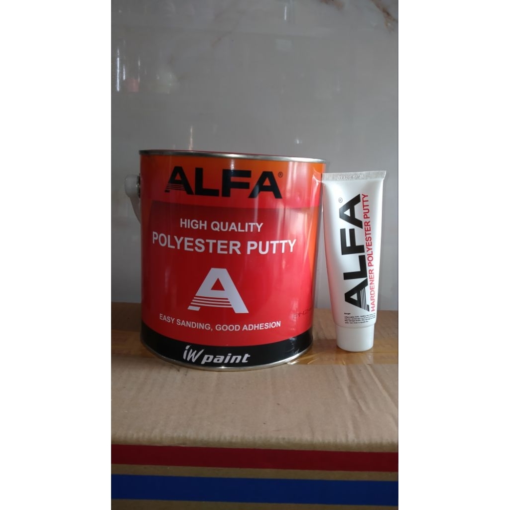 DEMPUL ALFA / ALFA POLYESTER PUTTY iW Paint GALON 3KG