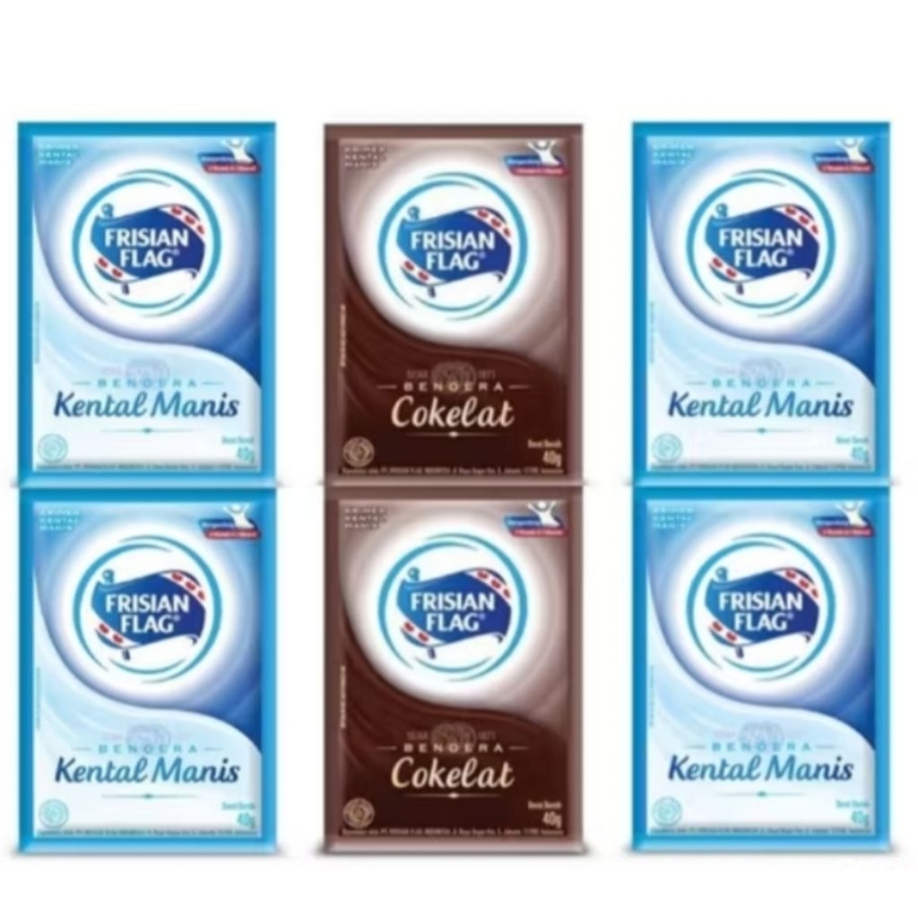 

[6pcs] Frisian Flag Kental Manis Sachet 50gr Coklat & Vanila