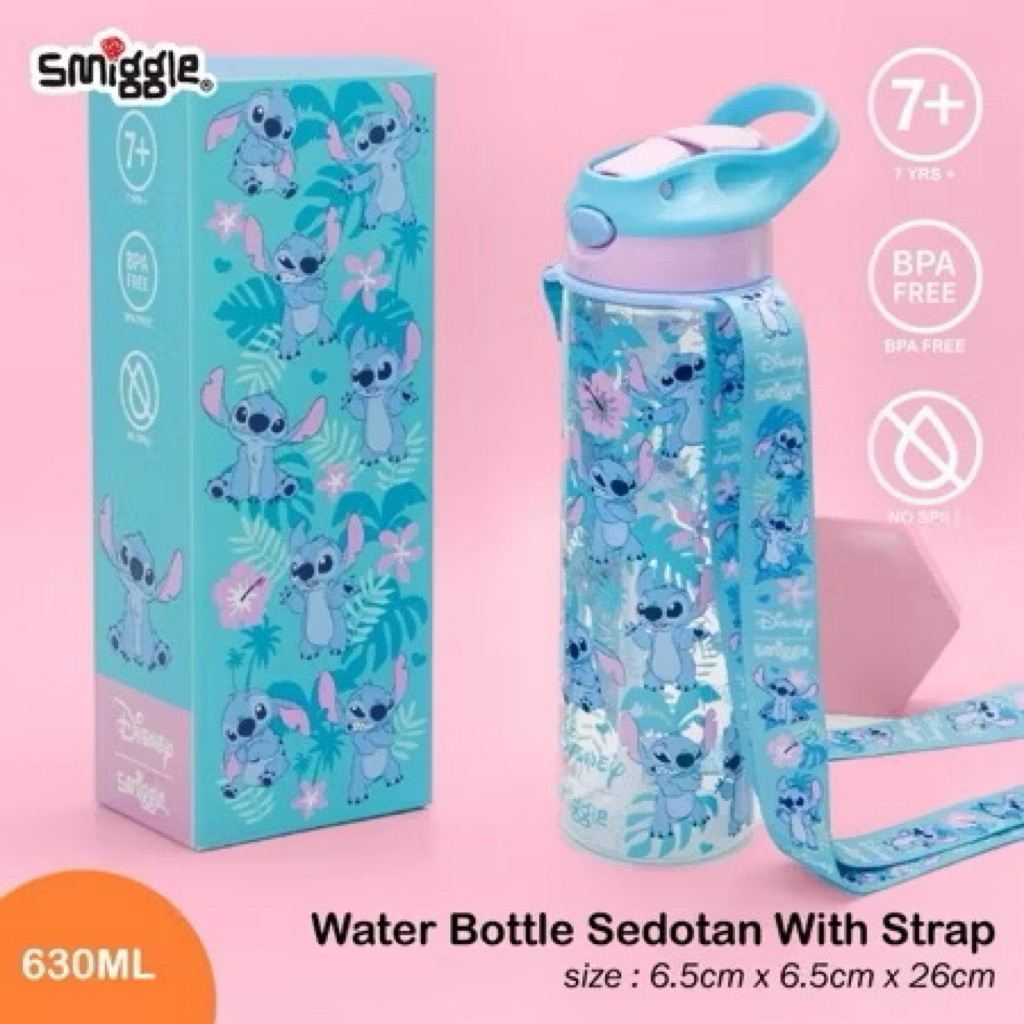 Botol Smiggle Stitch+Tali+box