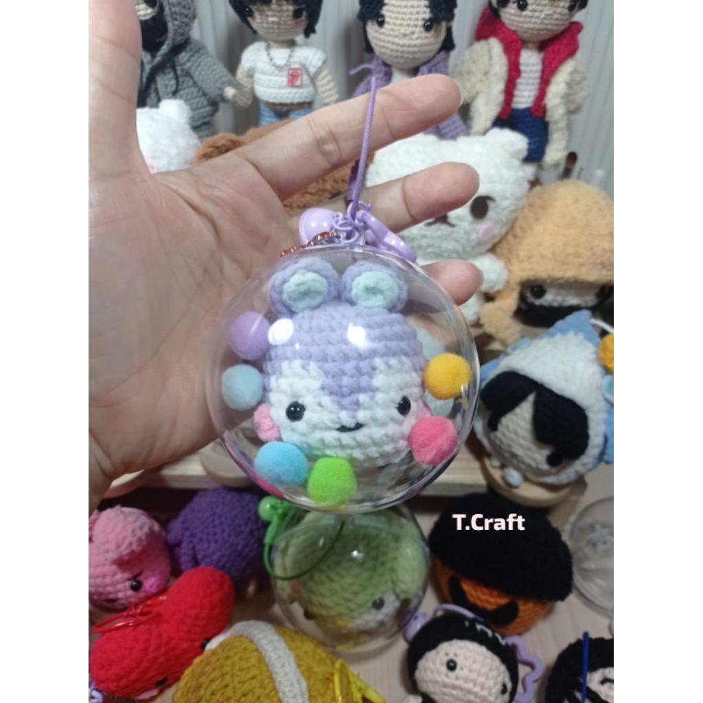 Amigurumi in the ball ganci koya, rj, shooky, mang, chimmy, tata, cooky rajut