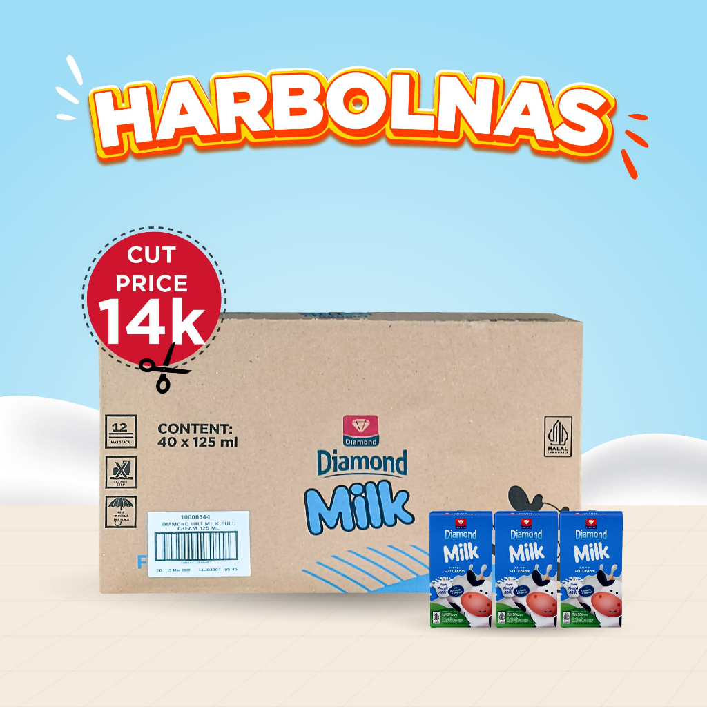 

POTONGAN HARGA 14K SETIAP PEMBELIAN 1 KARTON DIAMOND MILK UHT FULL CREAM 125 ML