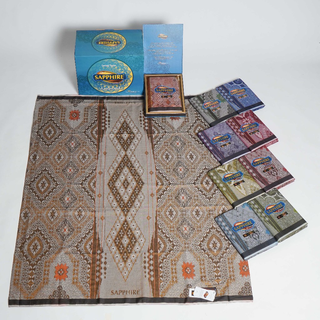 Sarung Sapphire Premium Kawung Jacquard SKJ - bisa grosir