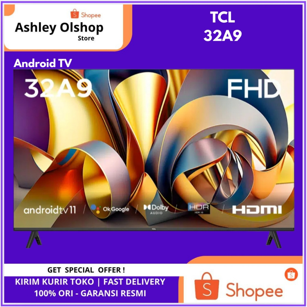 TV Android 32 Inch TCL 32A9 Google Pengganti 32A7 TCL A9 32 Android 11