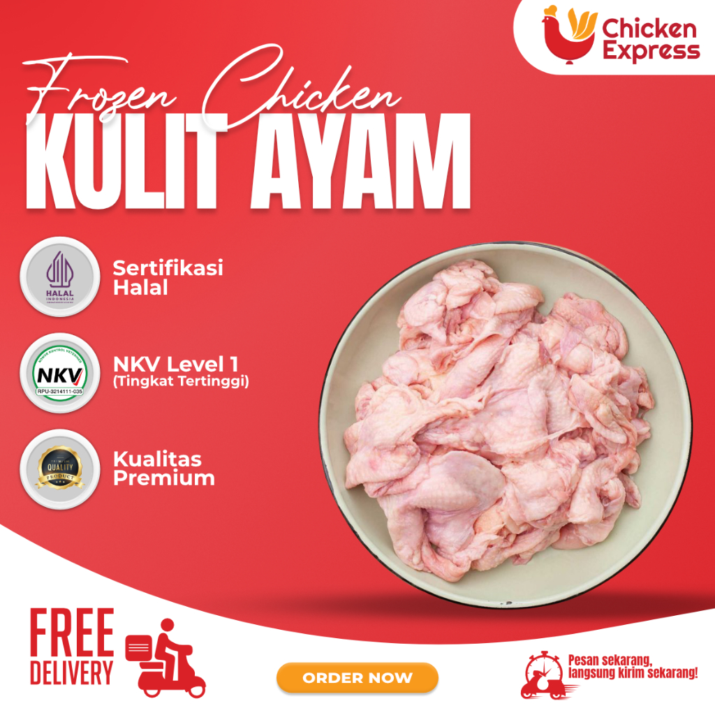 

Kulit Ayam Frozen Premium 500gr | Kirim Cepat, Siap Masak