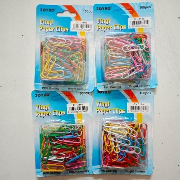 

Triagonal / Paper Clip warna Joyko No 3 isi 100 pcs