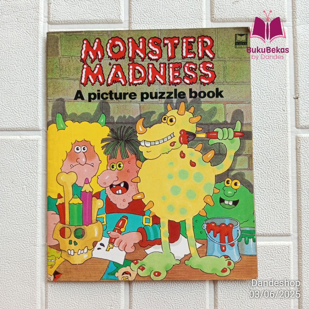 Monster Madness A Picture Puzzle Book (BAHASA INGGRIS ENGLISH) - Buku Cerita Anak Bergambar Bekas Pr