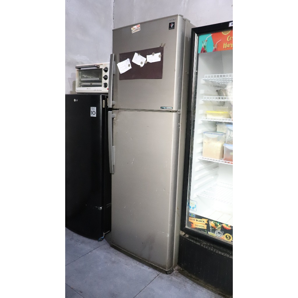 Kulkas Sharp 2 Pintu SJ-450GP-SD 352 / 329 L Freezer Second Terawat Siap Pakai