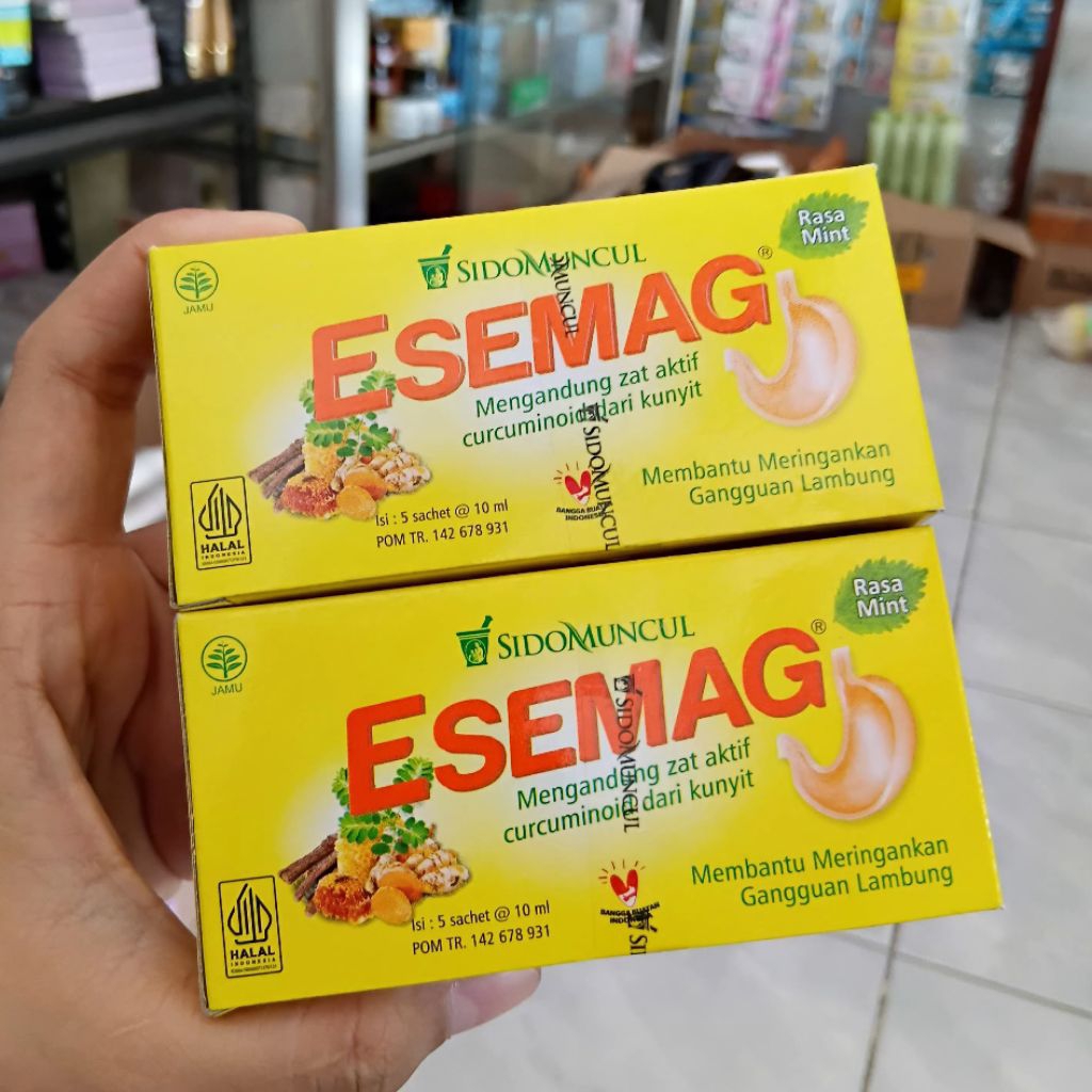 Esemag Sidomuncul 1 kotak @5 sachet | Esemag Obat Lambung - Esemag Membantu Meringankan Gangguan Lam