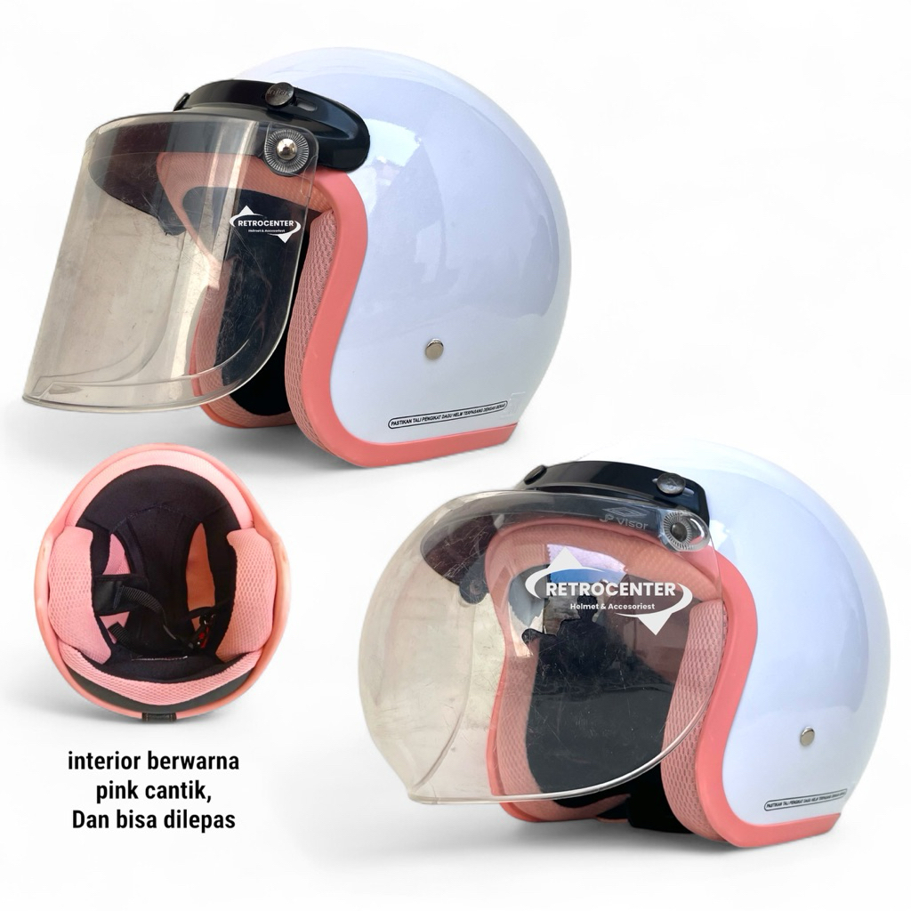 HELM BOGO WANITA HIJAB DEWASA SNI HELM WANITA KEKINIAN