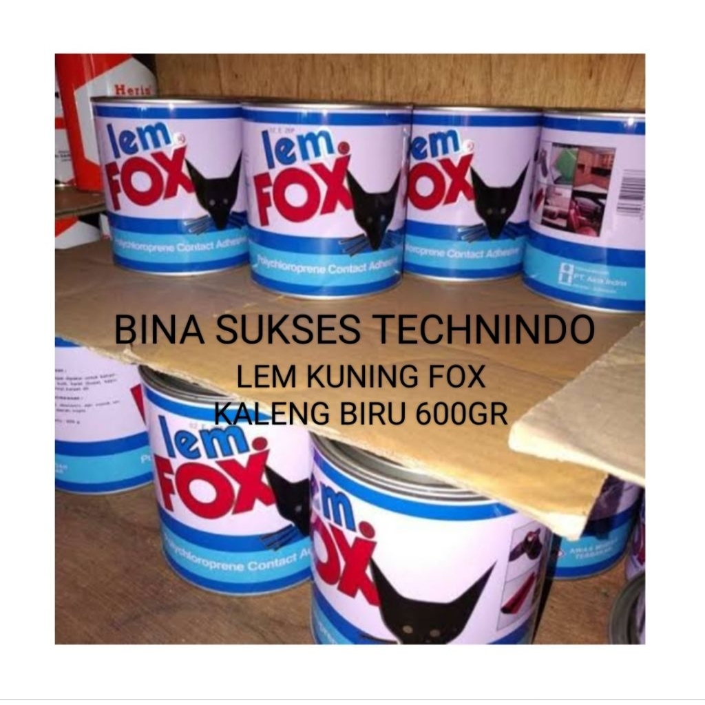 

LEM KUNING FOX KALENG BIRU 600GR 600 GR
