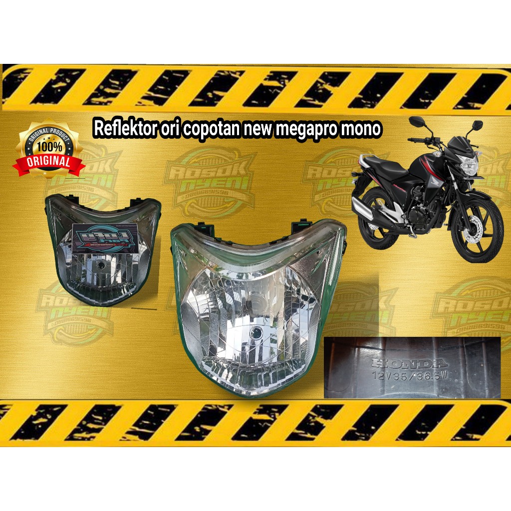 reflektor new Megapro mono shock original copotan