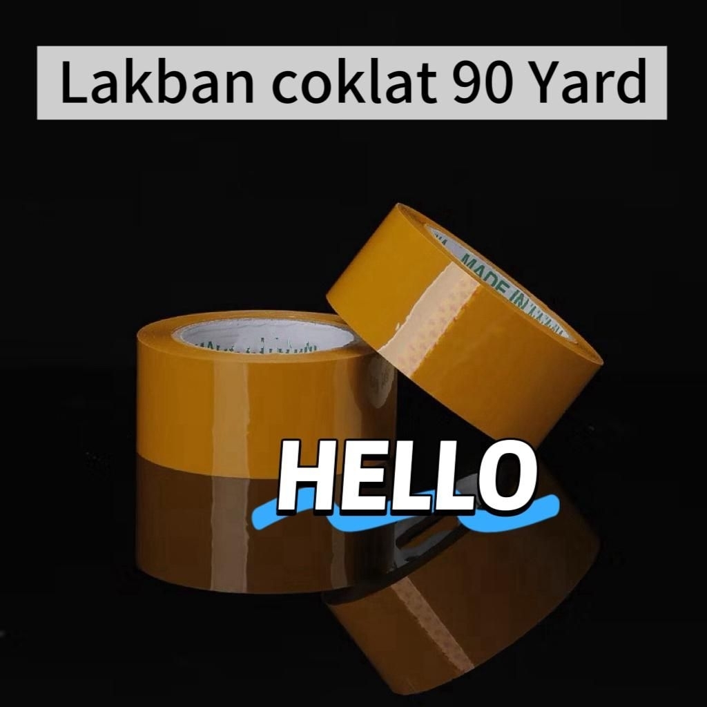 

LAKBAN BENING 90YARD ISOLASI SELOTIP CLEAR TAPE 45MM DAYA LENGKET KUAT LAKBAN COKLAT FRAGILE SHOPEE
