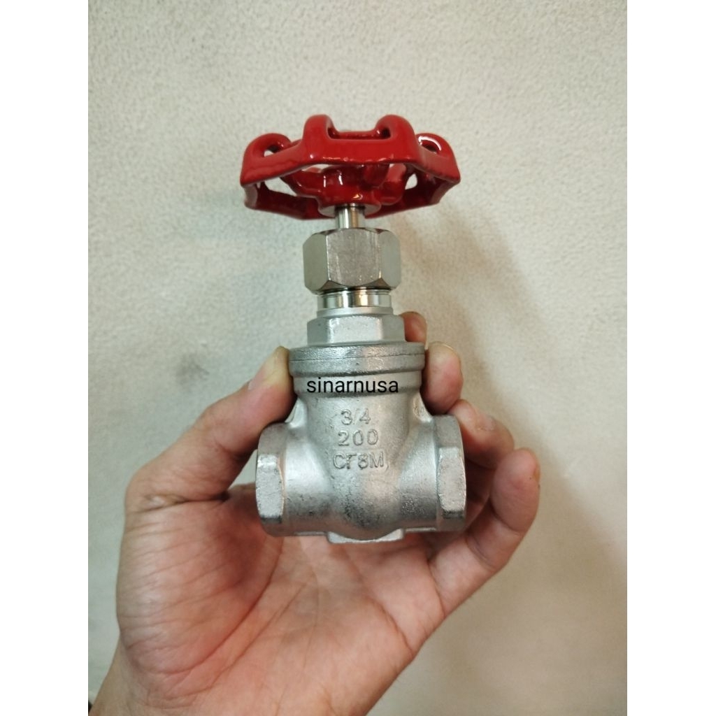 Gate Valve Stainless Drat 3/4 inchi DN 20