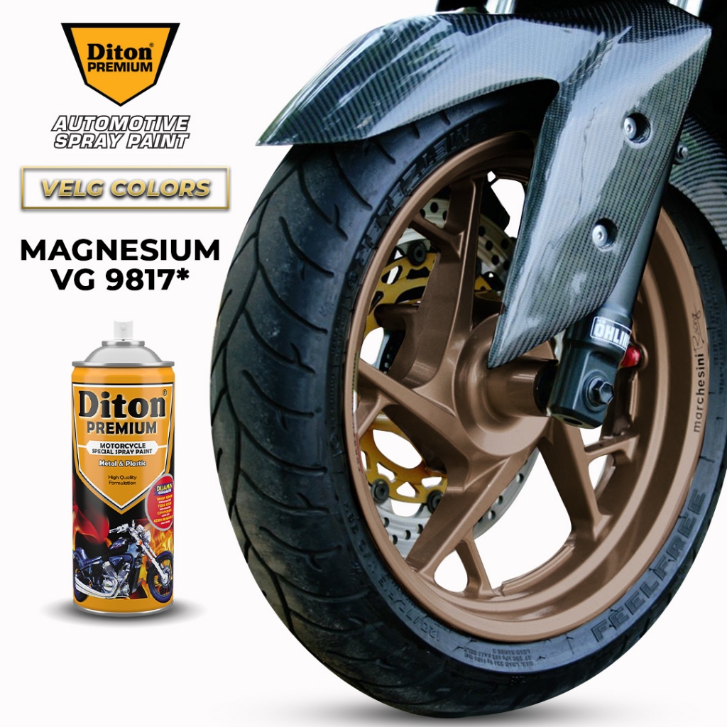 Cat Semprot DITON PREMIUM Velg & Engines Parts Colors - Magnesium VG 9817*