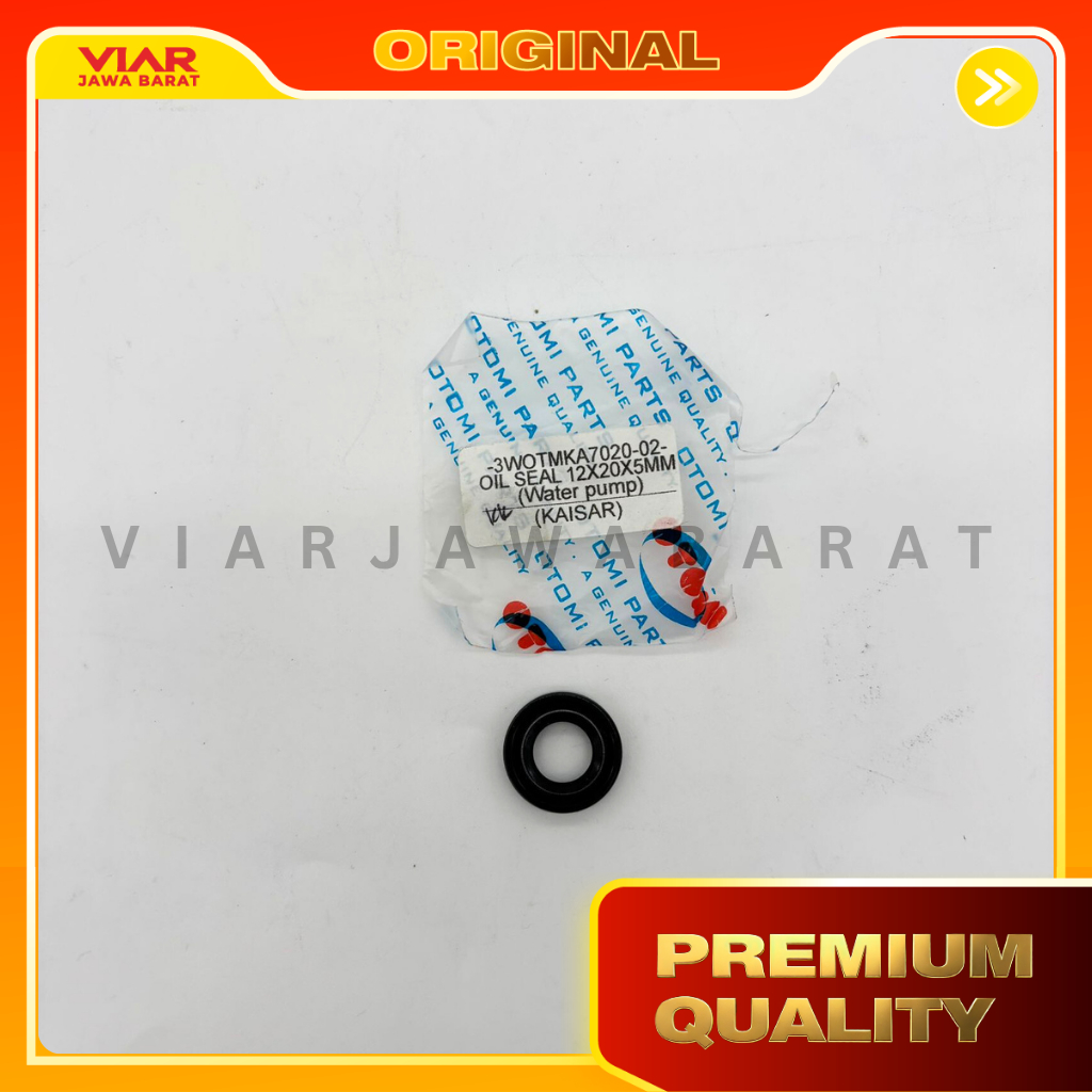 Oil Seal Waterpump 12x20x5 3WOTMKA7020-02 / Sil water pump Viar Karya 150 200 300 Kaisar Jialing Tos