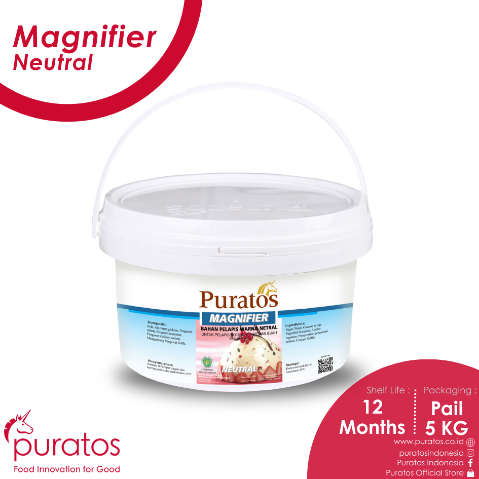 

Puratos Magnifier Neutral / Glaze / Pengkilap Dekorasi Kue - 5Kg