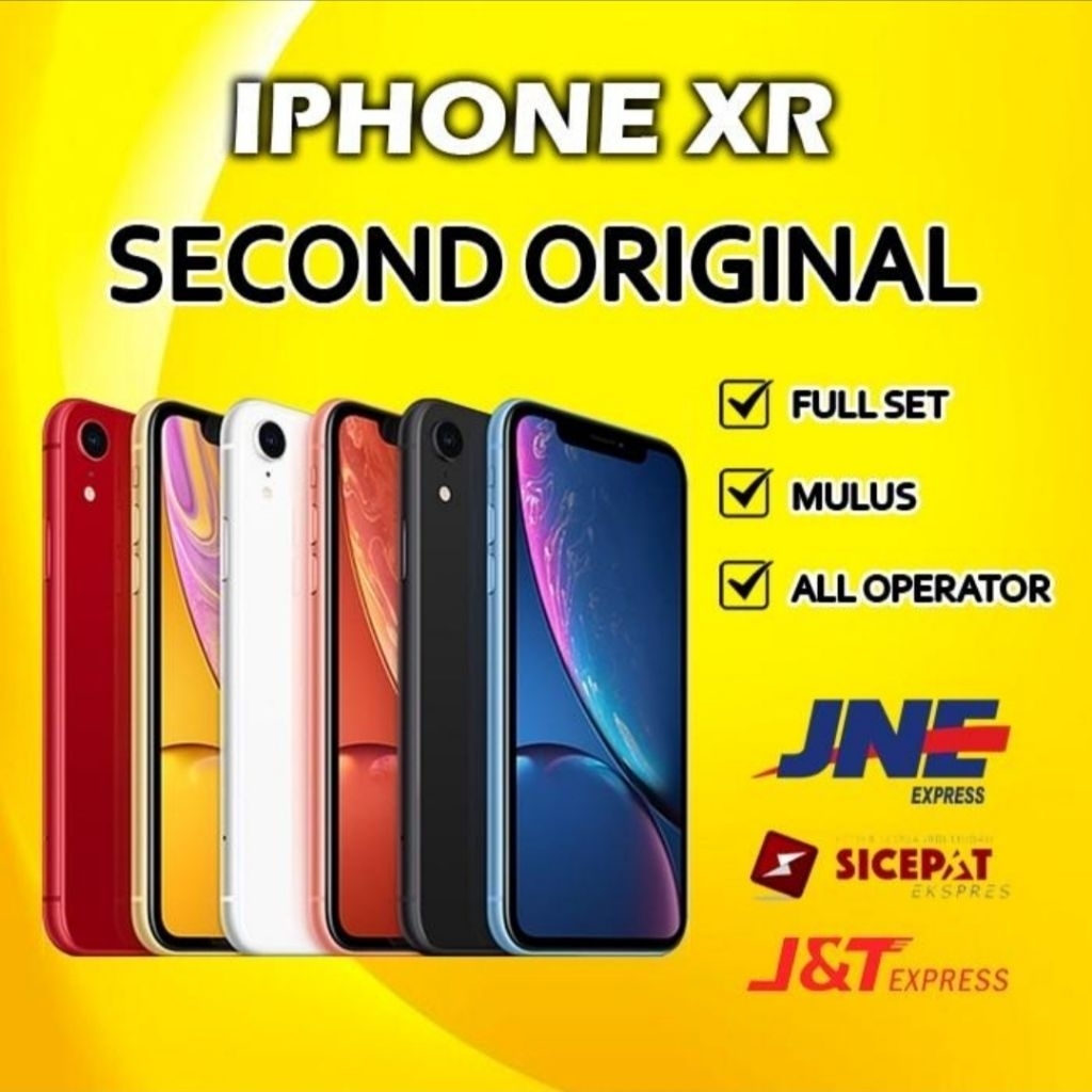 Apple iPhone Xr 64/128/256Gb Fullset Original Bergaransi Murah.