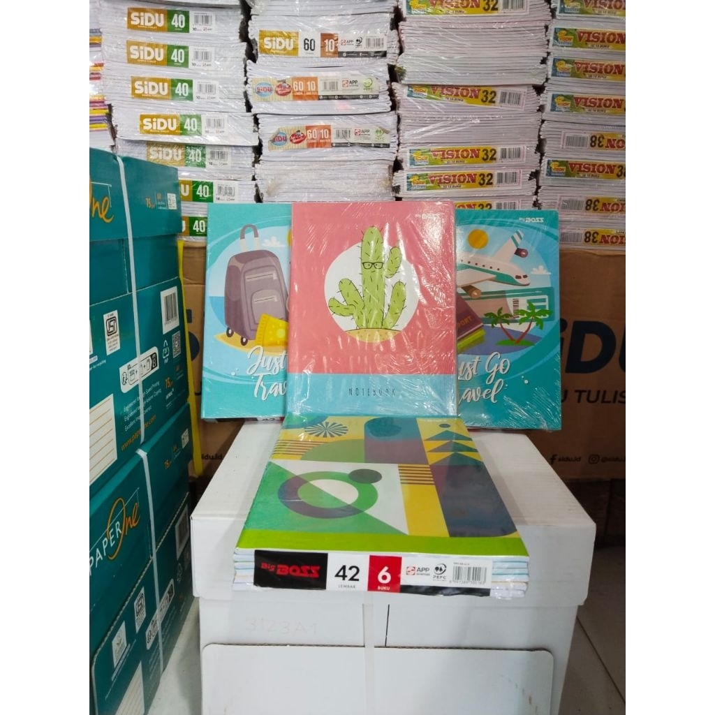 

BUKU TULIS SEKOLAH SIDU BIGBOSS PACK/ PACK AN/ISI 10 PCS