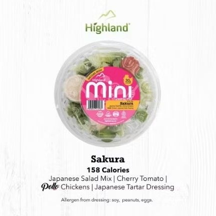 

Salad Mini Sakura + Chicken + Dressing 100 gr