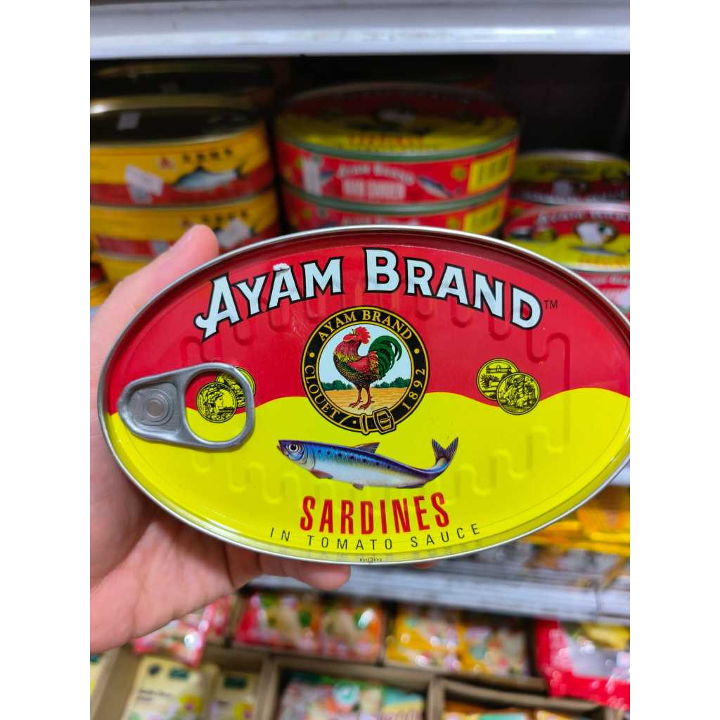

Ayam Brand - Ikan Sarden Kaleng Oval Saus Tomat 120gr