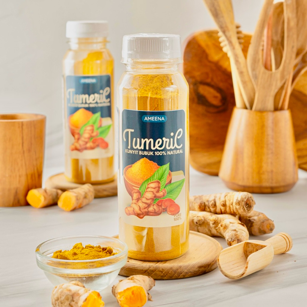 

Kunyit Bubuk Asli 120GR | Ameena Premium Quality
