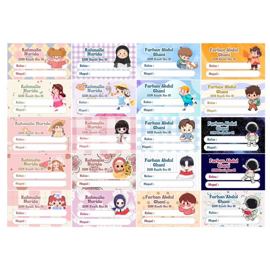 

MDY - Stiker mata pelajaran sekolah - sticker mapel - stiker label sekolah / STIKER LABEL NAMA MATAPELAJARAN