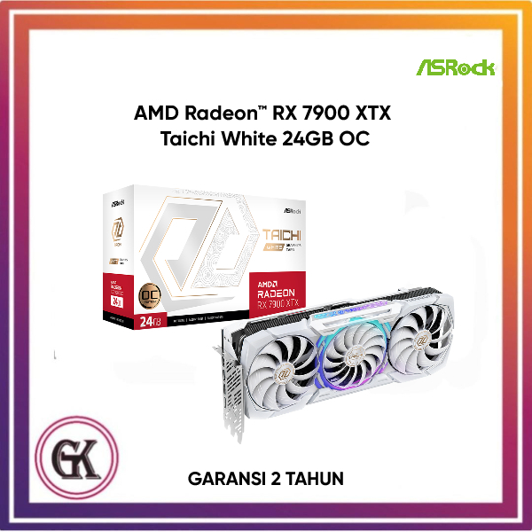 Vga Asrock AMD Radeon RX 7900 XTX Taichi Putih 24GB - RX7900XTX