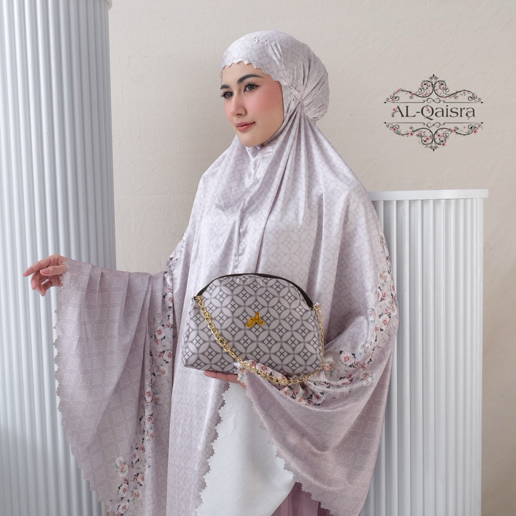 Mukena Dewasa Silk Premium Lasercut Cantik Series Aminah