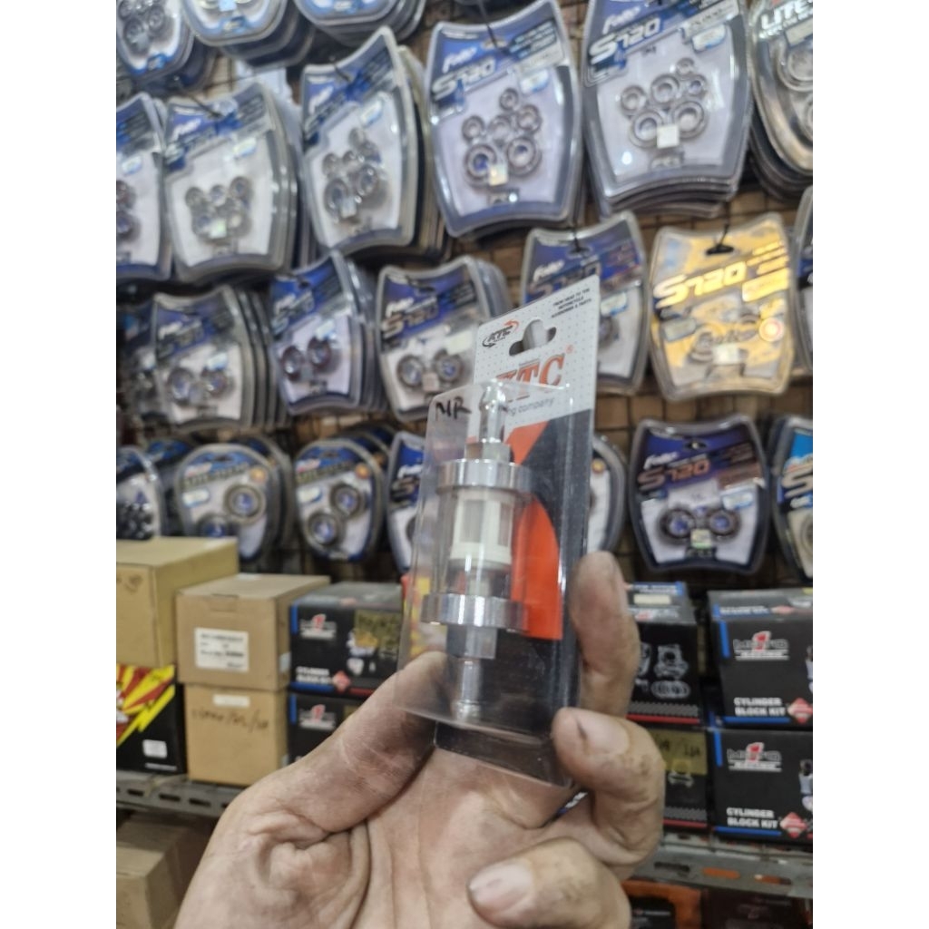 saringan filter bensin KTC kytaco racing model kaca asli original ori