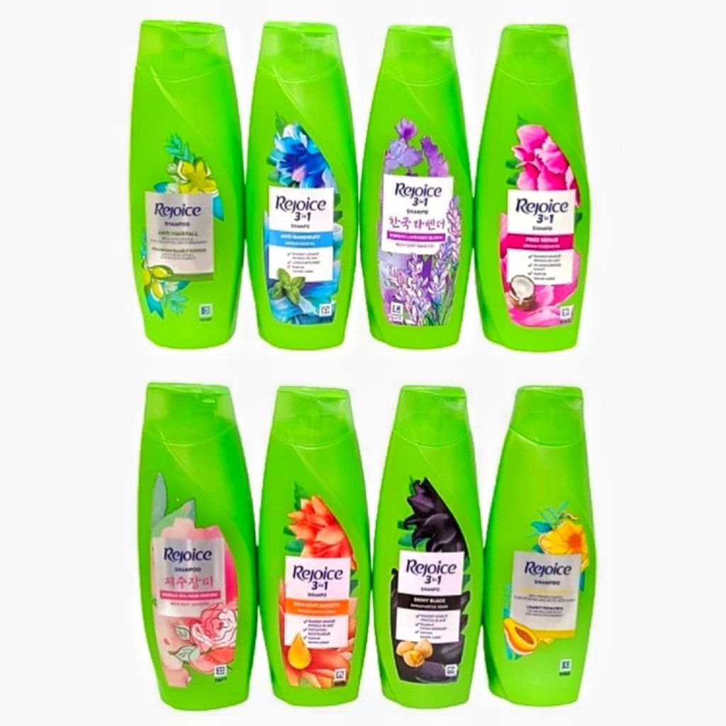 REJOICE 3 In 1 Shampoo & Conditioner All Varian 340ML /170/150ML Rich || Anti-Dandruff/Anti-Ketombe 