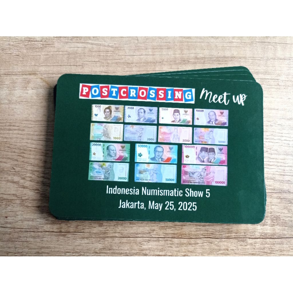 

MC - Kartupos kartu pos Meet up ID Numismatic Show (INS) 5 bertandatangan / Signed meet up card