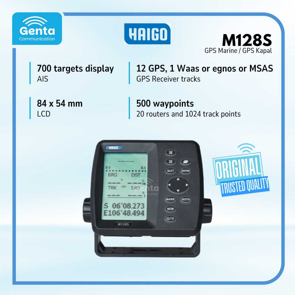 HAIGO GPS KAPAL M128S / HAIGO GPS MARINE M128S / HAIGO M128S M128 M 128S GPS KAPAL NELAYAN BAHASA IN