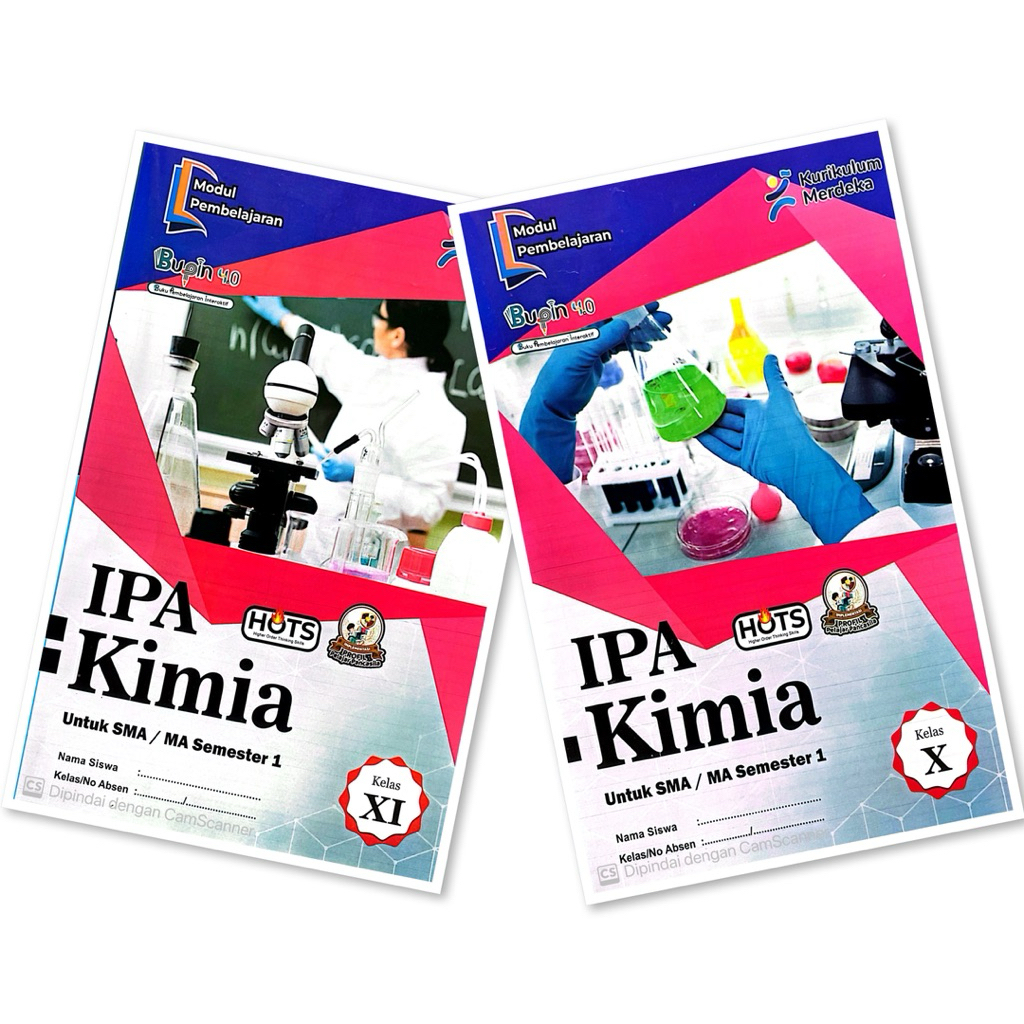 BUKU LKS SMA/MA IPA KIMIA 10 11  KURIKUM MERDEKA SEMESTER 1 TA 2025-2026|BUPIN|