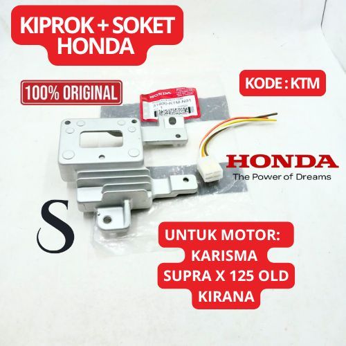 KIPROK+SOKET KODE-KTM ASLI 100% HONDA KARISMA ,SUPRA X 125 OLD, KIRANA KUALITAS ORIGINAL HONDA