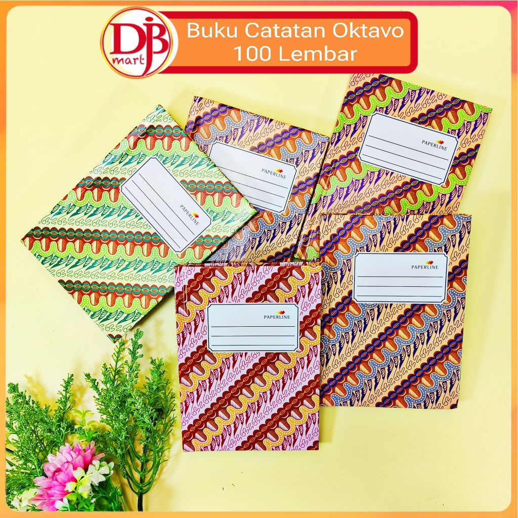 

DJB - Buku Catatan Oktavo A6 Paperline Motif Batik | 100 Lembar | PPL HC 100 A6